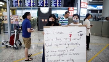 Aksi Protes di Bandara Berujung Rusuh, Pengunjuk Rasa Hong Kong Minta Maaf