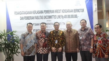 Batavia Finance Terima Fasilitas Kredit Rp400 Miliar dari BRI