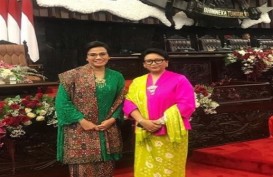 Menteri Sri Mulyani dan Retno Marsudi Pakai Kebaya, Warganet Lontarkan Pujian