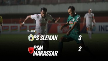 PSS Sleman Tekuk PSM Makassar 3-2, Naik ke Posisi 4. Ini videonya