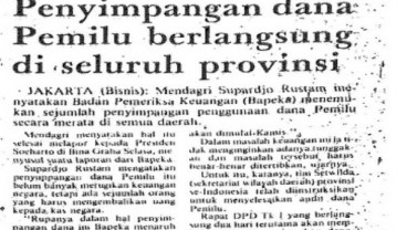 ARSIP BERITA : Mendagri Lapor Penyimpangan Dana Pemilu 1987