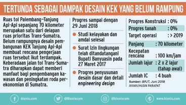 Hutama Karya Belum Tahu Rencana Pemindahan Jalur Tol Palembang—Tanjung Api-Api 