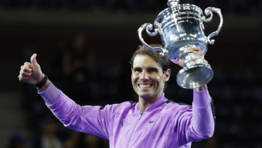 Rafael Nadal Rebut Gelar Juara Ke-4 Kali di Tenis AS Terbuka