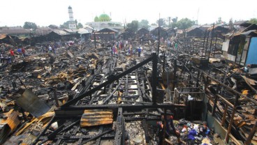 Kebakaran Paksa 226 Jiwa di Banjarmasin Kehilangan Tempat Tinggal