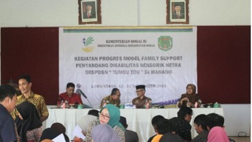 Penyandang Disabilitas Sensorik Netra di Lutra Dapatkan Program Family Support