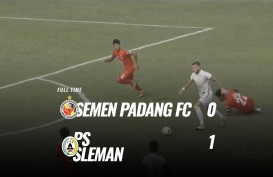 Semen Padang vs PSS Sleman 0-1, PSS Sleman ke Posisi 4. Ini Videonya