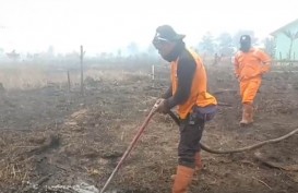 Teknik Suntik Gambut Redam Kebakaran di Banjarbaru Kalsel