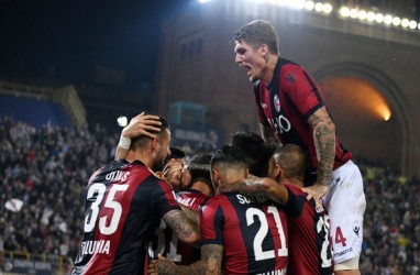 Hasil Liga Italia : Bologna, Cagliari Menang Tandang. Lazio Tumbang