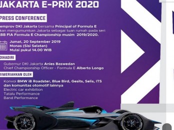 Sambut Formula E, Dishub DKI Gelar Konvoi Mobil Listrik