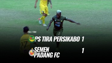 Tira Persikabo Seri 1-1 Lawan Semen Padang, masih Bertengger di Posisi 2. Ini Videonya