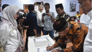 Luwu Utara Pertama di Sulsel Lakukan Penandatanganan NPHD untuk Pilkada 2020