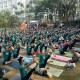 Yoga di Taman, Ratusan Peserta Rasakan Manfaat Nyata