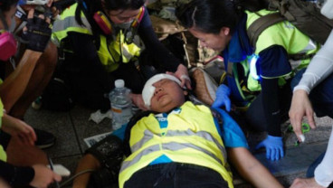 Jurnalis Indonesia Tertembak Peluru Karet di Hong Kong Dalam Kondisi Stabil