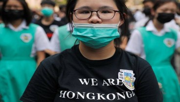 Unjuk Rasa Tak Boleh Pakai Masker, Saham Hong Kong Turun