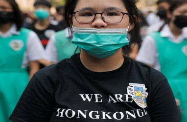 Unjuk Rasa Tak Boleh Pakai Masker, Saham Hong Kong Turun