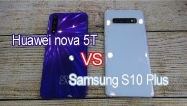 Huawei nova 5T Rp7 Jutaan vs Samsung Galaxy S10 Plus