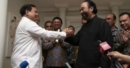 Pertemuan Prabowo-Surya Paloh/Antara
