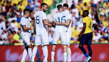 Enam Pemain Berbeda Cetak Gol, Argentina Habisi Ekuador