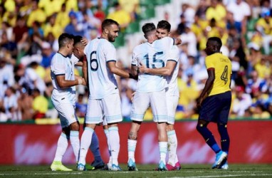 Enam Pemain Berbeda Cetak Gol, Argentina Habisi Ekuador