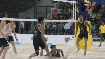 Voli Pantai Indonesia vs Australia di 8 Besar World Beach Games