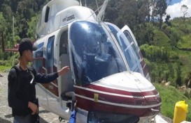 Helikopter PT Intan Angkasa Air Service Ditembaki di Wilayah Kabupaten Puncak, Papua