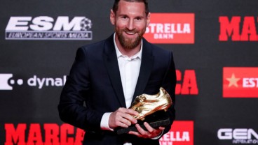 Lionel Messi Raih Penghargaan Sepatu Emas Eropa Keenam Kali