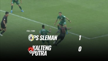 PSS Sleman Tekuk Kalteng Putra 1-0, Melejit ke Posisi 4. Ini Videonya