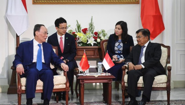 Tamu Kenegaraan Terakhir Jusuf Kalla di Istana Wapres