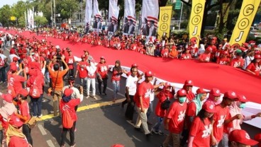 Foto Suasana Meriah dan Sarat Pesan Pawai Pelantikan Jokowi-Ma'ruf