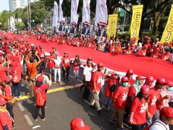 Foto Suasana Meriah dan Sarat Pesan Pawai Pelantikan Jokowi-Ma'ruf