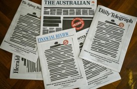 Surat Kabar Australia Kompak Protes Ancaman Kebebasan Pers di Halaman Depan
