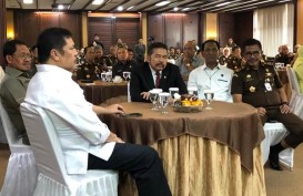 Jaksa Agung ST Burhanudin Lakukan Video Conference, Serah Terima Bukan Hari Ini