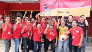 HUT ke-2, Tokomodal Bersama Alfamart Beri Bantuan kepada Warung Binaan Korban Tsunami Anyer