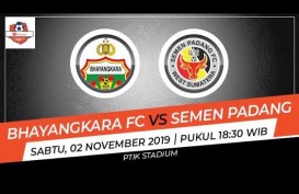 Bhayangkara FC vs Semen Padang 2-2, ini Videonya