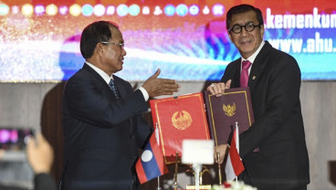 Kemenkumham Teken Kerja Sama dengan Laos di Bidang Hukum