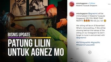 Patung Lilin Agnez Mo di Madam Tussauds Singapura