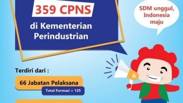 Kementerian Perindustrian Buka 359 Formasi CPNS, Ini Detailnya