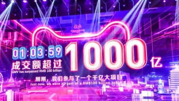 Dalam 2 Jam, Festival Belanja Alibaba 11.11 Raup Transaksi US$18,32 Miliar 