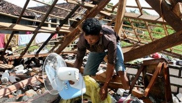 Angin Puting Beliung Terjang Blora, 12 Rumah Rusak Berat