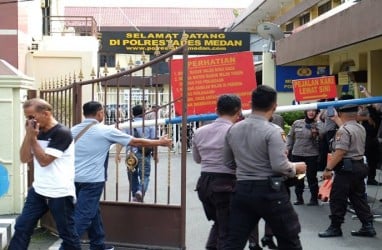 Pascabom Bunuh Diri, Polisi Sterilisasi Polrestabes Medan