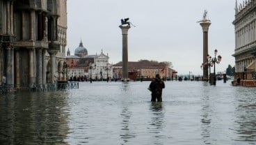 Venesia Terendam Banjir, Pemerintah Setempat Tetapkan Status Darurat