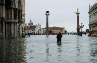 Venesia Terendam Banjir, Pemerintah Setempat Tetapkan Status Darurat