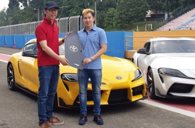 Jajal Mobil Sport Toyota GR Supra di Sentul, Marcus Gideon : Saya Sampai Berkeringat