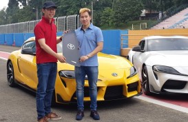 Jajal Mobil Sport Toyota GR Supra di Sentul, Marcus Gideon : Saya Sampai Berkeringat