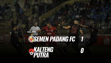 Semen Padang Tekuk  Kalteng Putra 1-0, belum Aman dari Degradasi. Ini Videonya