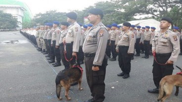 Polri Gelar Apel Pengecekan Kendaraan Pengamanan Natal dan Tahun Baru