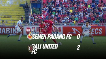 Bali United tekuk Semen Padang 2-0, Juarai Liga 1. Ini Video