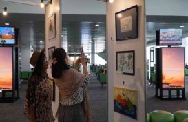 Bandara Ahmad Yani Pamerkan Lukisan Anak Disabilitas dan Autisme