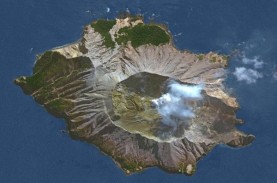 Gunung Berapi Meletus di Lepas Pantai Selandia Baru