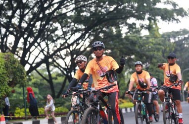 Transmart di Malang Ajak Pelanggan Gowes Bareng